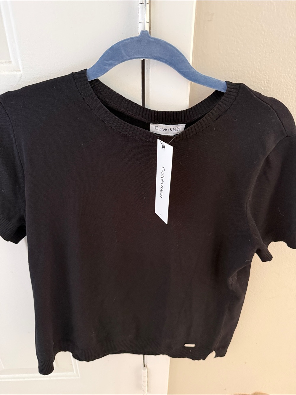 Calvin Klein Black Short Sleeve Crewneck Tee